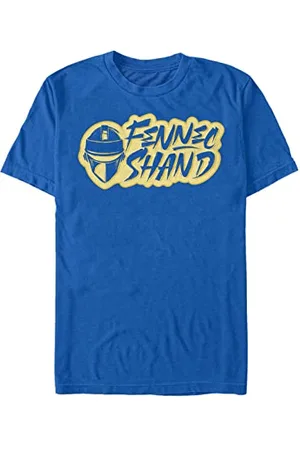 STAR WARS Unisex Fennec Shand Text Logo Organic Short Sleeve T-Shirt, , L, , L