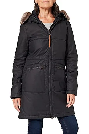 Camel Active Womenswear 3109306F06 Płaszcz Damski, Antracyt, 40
