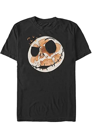 Disney Classics Nightmare Before Christmas-Paper Halloween Organic Short Sleeve T-Shirt, Black, XXL, , XXL