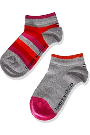 Tommy Hilfiger Unisex Kids Basic Stripe Socks 4 Pack Quarter, , 27/30