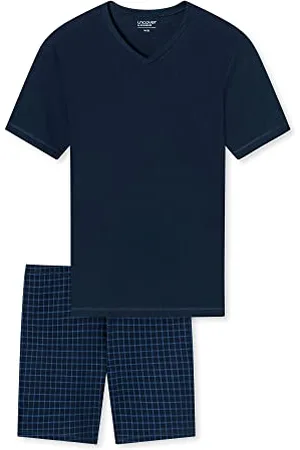 Schiesser Herren Schlafanzug Set Shirt und Hose kurz - Nachtwäsche