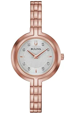 BULOVA Damski zegarek kwarcowy z diamentem rapsodii, , M, bransoletka