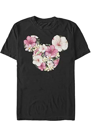 Disney Unisex Mickey Tropical Mouse Organic Short Sleeve T-shirt, , L