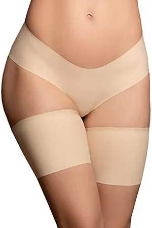 Bye Bra Damskie koronkowe paski na uda, odporne na tarcie i tarcie, aby zapobiec otarciom uda, i czarny, S-XXL ( , S)