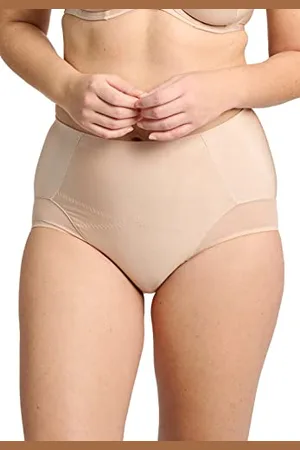 Sans Complexe Damskie Roxanne 62PAE72 rzeźbione wysokie majtki, różowo-beżowe, 38