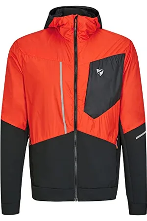 Ziener Męska motyka funkcyjna NIKOLO/hybrydowa do sportów górskich, narciarska, wiatroszczelna, Primaloft Active, nowa czerwień, 58