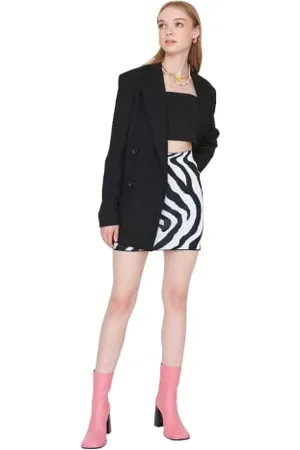 Trendyol Damska mini bodycon Basics koszulka, , L