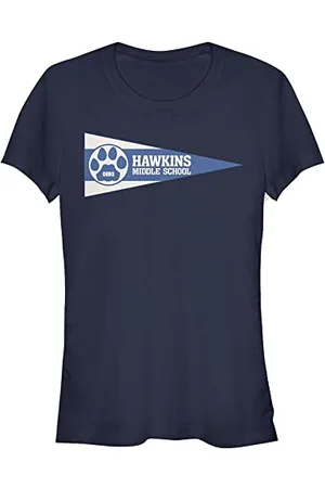 Stranger Things Damska koszulka z krótkim rękawem Hawkins Pennant Flag, , L