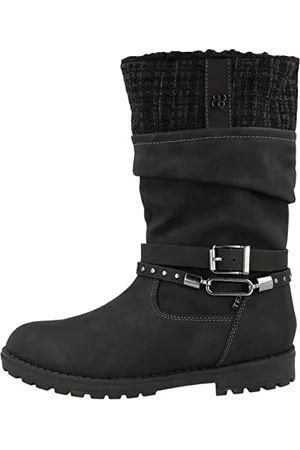 QS by s.Oliver 5-5-46600-29 buty zimowe, czarne, 31 EU