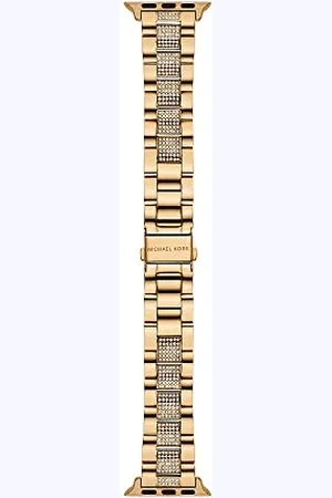 Michael Kors Pasek kompatybilny z Apple Watch, 38/40/41 mm - 18 mm złota stal nierdzewna, MKS8021, , Vintage