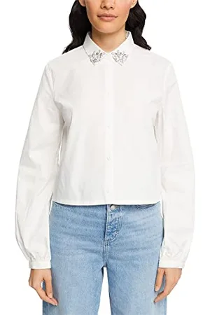 ESPRIT Bluzka damska 112CC1F306, 100/WHITE, L