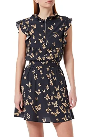 Moschino Damska sukienka z wycięciem w talii, , 46