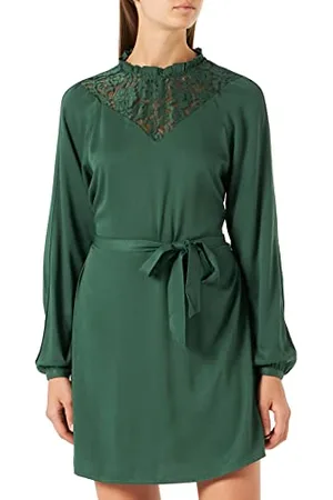 VILA Damska sukienka Visuvita L/S Lace Dress/SU-NOOS, , 38, , 38
