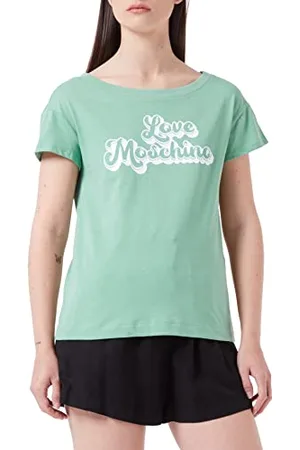 Moschino Damskie szorty Sleeves Boxy Fit Incotton Jersey T-Shirt, , 46 PL