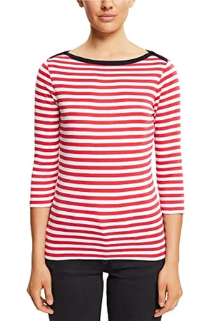 ESPRIT Edc by Damski t-shirt 992CC1K325, 630/RED, XXS