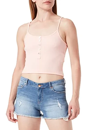 ONLY Onlnessa S/L Short Button JRS Top, , S