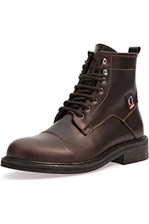Guess Europe SAGL Męskie buty sportowe Lace Up, brązowe, 41 EU, , 41 EU