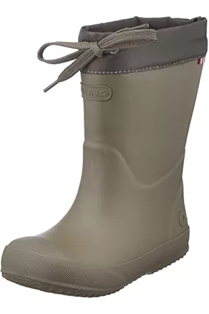Viking Buty Zimowe - Indie Thermo Wool Obuwie przeciwdeszczowe Uniseks - dzieci,jasna oliwka,27 EU