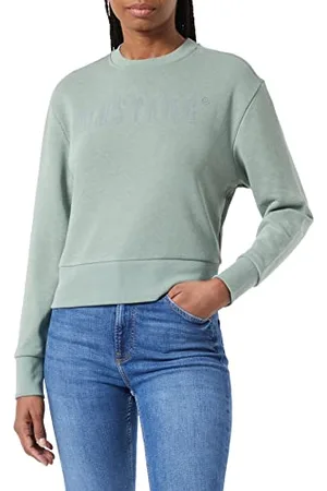Mustang Damska bluza z nadrukiem logo Bea C, , XS