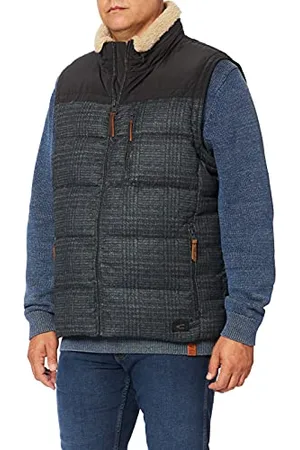 Camel Active Męska Kamizelka Outdoorowa 460950/2R67, Zielony Green 30, 56