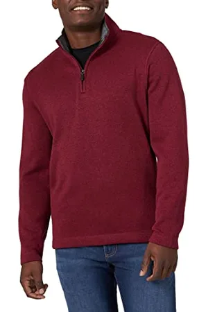 Wrangler Męski sweter z długim rękawem i zamkiem błyskawicznym 1/4, XL