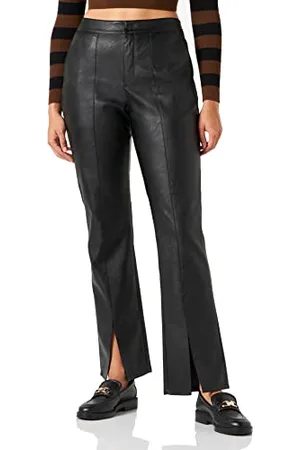 JACK & JONES Jxstella Slim Hw Faux Leather Spodnie Sn Damskie, , XS