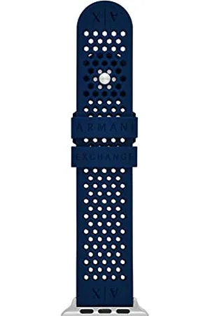 Armani Exchange Męska opaska silikonowa 42 mm/44 mm/45 mm do Apple Watch®, , jeden rozmiar, AXS8012