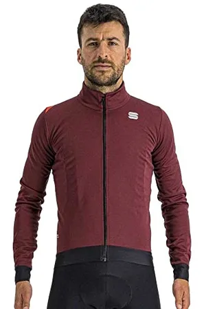Sportful Fiandre Pro średnia kurtka kurtka, czerwone wino, XXL mężczyźni, , XXL