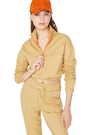 Trendyol Damska bluza Crew Neck Plain Regular, , XL