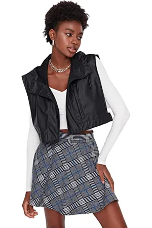 Trendyol Damska mini spódnica z dzianiny o linii A, , XL