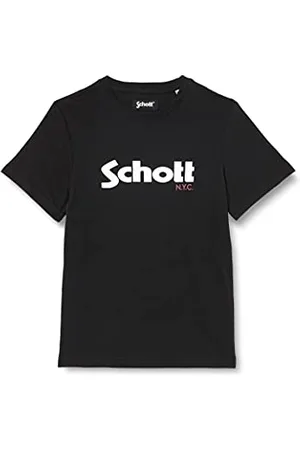 Schott NYC Tslogoboy T-Shirt Dziewczyny i Dziewczyny, , 10 anni