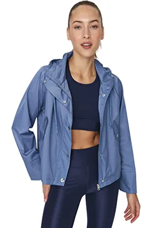 Trendyol Damska bluza z kapturem, jednolity kolor, regularny płaszcz, , XL