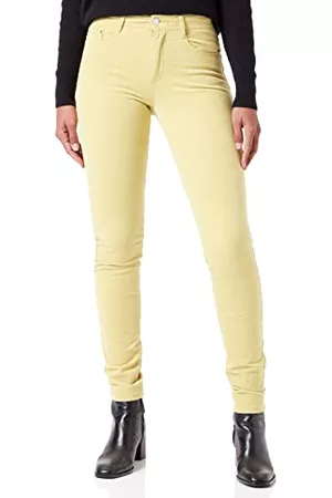s.Oliver Kobieta Sztruksowe - Damskie spodnie sztruksowe 2122170, slim fit, żółte, 20, ŻÓŁTY, 46
