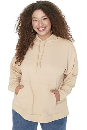 Trendyol Damska bluza TBBAW23AO00022/Vizon, , XL