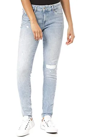 Pepe Jeans Pixie dżinsy damskie, Niebieski (Destroy Denim Re), 30W / 32L