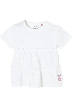 QS by s.Oliver Unisex - dziecięcy T-shirt z falbankami, , 80 cm