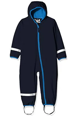 Playshoes Baby Softshell-Overall Podszewka, Niebieski (Marine 11), Rozmiar 86