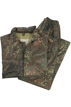 Mil-tec Męski kombinezon przeciwdeszczowy, wielokolorowy (Flecktarn), S, , S