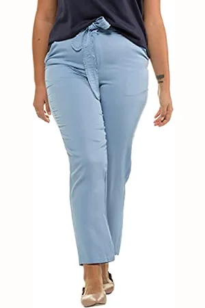 STUDIO UNTOLD Damskie spodnie z taśmą do wiązania z falbankami Boyfriend Jeans, , 46 PL