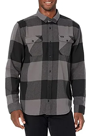 RVCA Męska koszula flanelowa o standardowym kroju z długim rękawem i kołnierzem zapinanym na guziki, L/S flanela/przydymiona, M