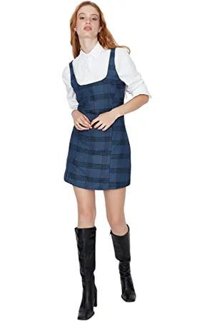 Trendyol Damska sukienka damska Maxi A-line Peter Pan Collar Woven, , 42