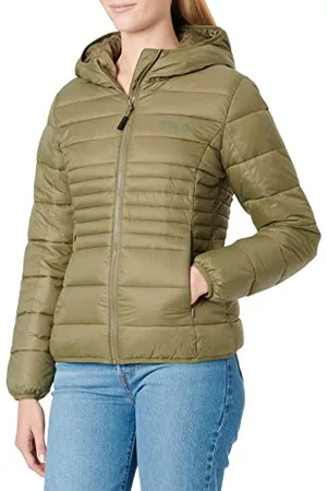 Fila Damska kurtka z kapturem SQUILLE Lightweight Jacket, Burnt Olive, XS