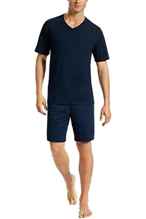 Schiesser Herren Schlafanzug Set Shirt und Hose kurz - Nachtwäsche