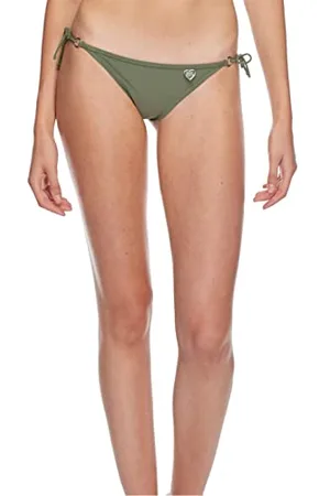 Body Glove Damski standardowy strój kąpielowy Brasilia Tie Side Cheeky Bikini Bottom, Kaktus, L