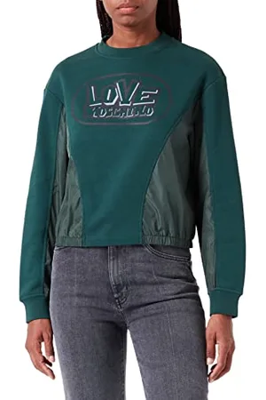 Moschino Damska bluza z okrągłym dekoltem, z nadrukiem, , 40