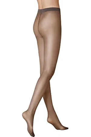 Kunert Satin Look 20, Przezroczyste pończochy damskie, Szary (szary Platin), 42-44