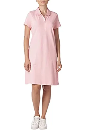 Nautica Damska prosta klasyczna sukienka polo z krótkim rękawem ze stretchu na co dzień, , XS