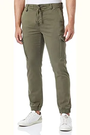 Camel Active Męskie Spodnie 476235/8F23, Olive Brown, 32W/32L