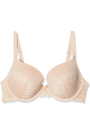 Pretty Polly Damski biustonosz Natasha Plunge, Beżowy (cielista żywica), 70C