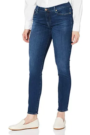7 for all Mankind Damskie dżinsy The Skinny, niebieski (mid blue), 28